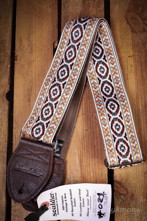 Souldier Guitar Strap Bohemian Brown Orange White