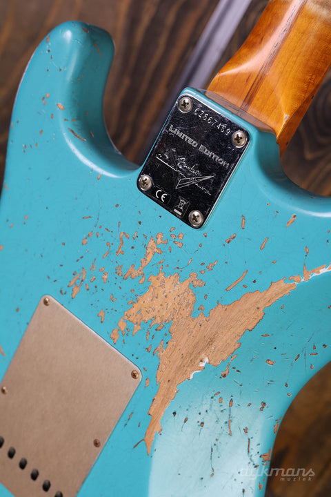 Fender Custom Shop LTD '58 Stratocaster Heavy Relic, Super Faded Aged Taos Turquoise