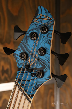 Dingwall Limited Edition NG3 "Nolly" Signature, 5-String, Purple-Blue Fade Swirl