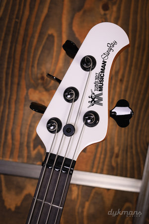 Music Man Stingray Tim Commerford's Passive Fight Night White