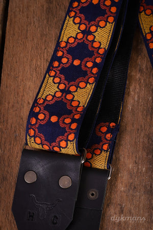 Holy Cow Real Vintage 60s Orange Dots Blue