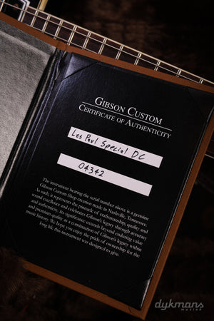 Gibson Custom Les Paul Special Double Cut Figured Maple Top VOS Cobra Burst