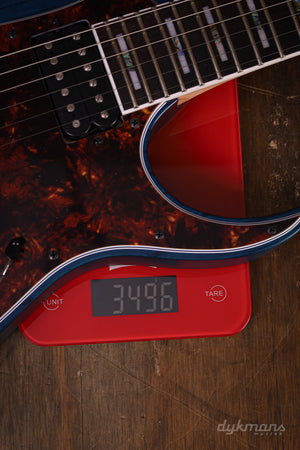 Ibanez Prestige RG653DX Transparent Deep Blue Flat