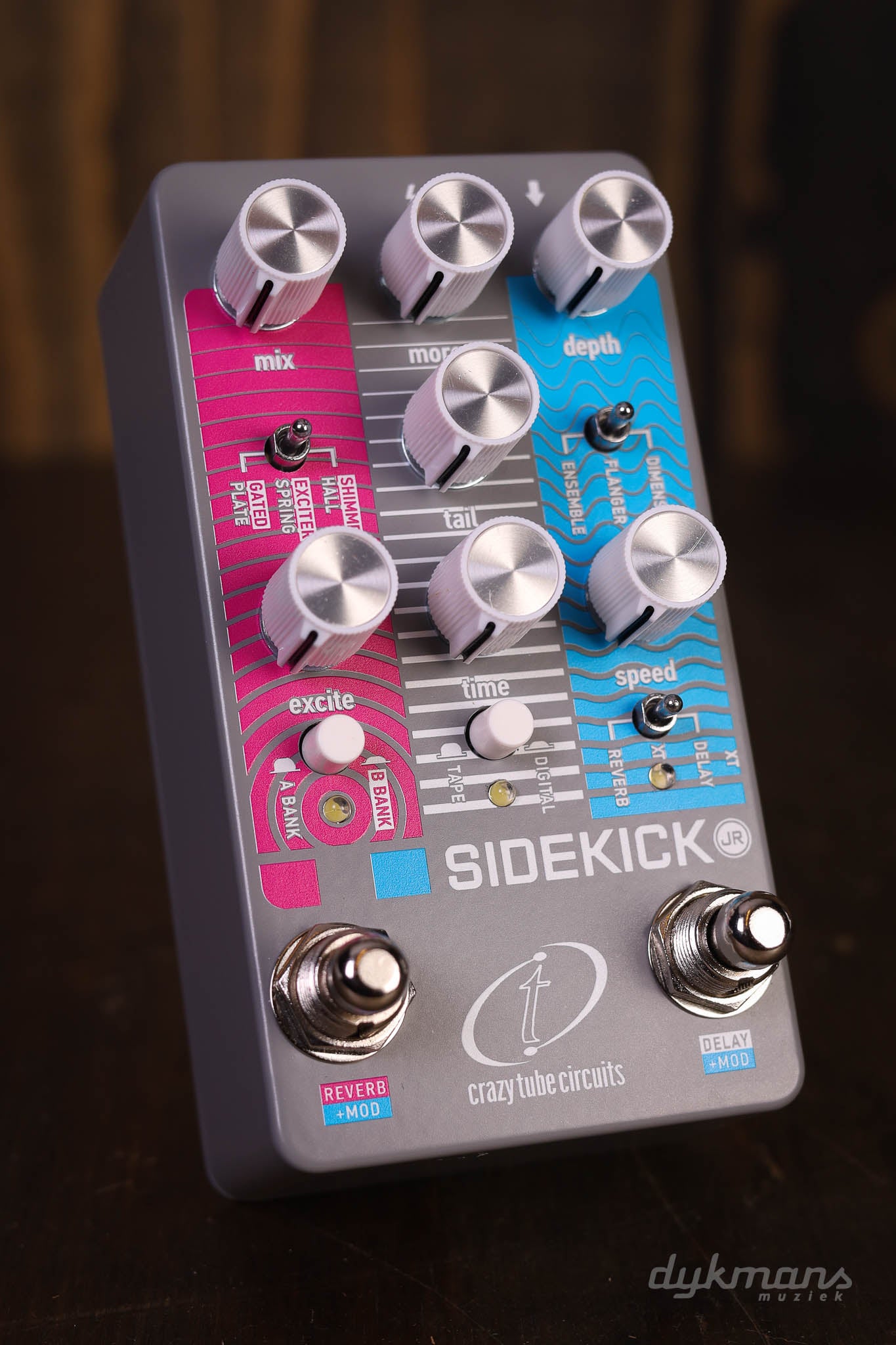 sidekick pedal Crazy Tube Circuits SideKick Jr – 80s Chorus, Delay, and Reverb – Dijkmans Guitars