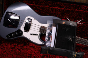 Fender Custom Shop '64 Jazz Bass Journeyman Relic Charcoal Frost Metallic PRE-OWNED!
