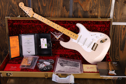 Fender Custom Shop Limited Edition Hardtail '54 Strat DLX Closet Classic Dirty White Blonde