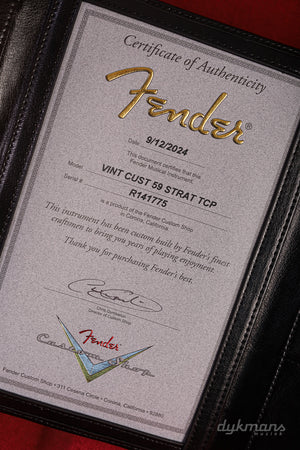 Fender Custom Shop Vintage Custom 1959 Stratocaster Aged Fiesta Red