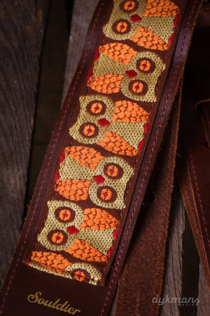 Souldier Guitar Strap Torpedo Owls Brown
