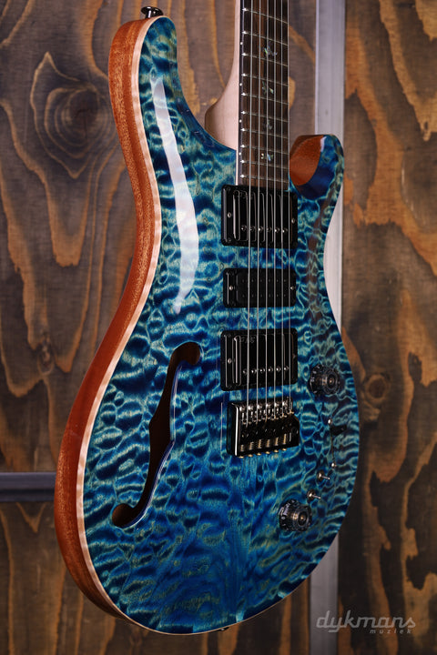 PRS Wood Library Special 22 Semi Hollow Quilt River Blue