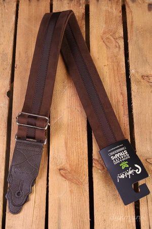 RightOn Guitar Strap Plain Brown Standard Plus
