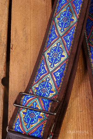 RightOn Guitar Strap Hafa Blue Standard Plus