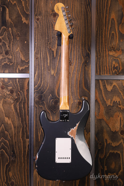 Fender Custom Shop 1967 Stratocaster Relic with Closet Classic Hardware Aged Charcoal Frost Metallic