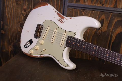 Fender Custom Shop Limited Edition '64 L-Series Strat Heavy Relic Aged Olympic White