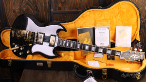 Gibson Custom '63 SG Custom 2PU Silver Fox Murphy Lab Ultra Light Aged