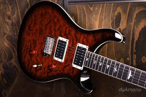 PRS SE Custom 24 Quilt Black Gold Burst