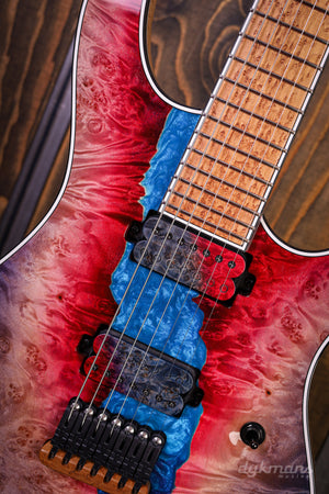 Mayones Regius 7 Buckeye Burl Master Grade Custom Color PRE-ORDER