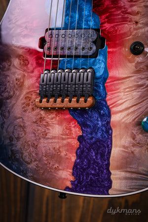 Mayones Regius 7 Buckeye Burl Master Grade Custom Color PRE-ORDER