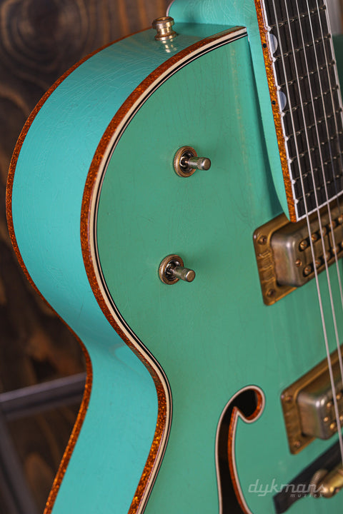 Gretsch Custom Shop 1959 White Falcon Sea Foam Green Heavy Relic