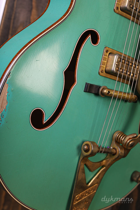 Gretsch Custom Shop 1959 White Falcon Sea Foam Green Heavy Relic