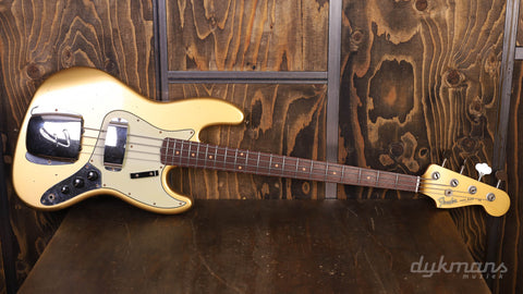 Fender Custom Shop Limited Edition '63 Jazz Bass Journeyman Relic Aged Aztec Gold