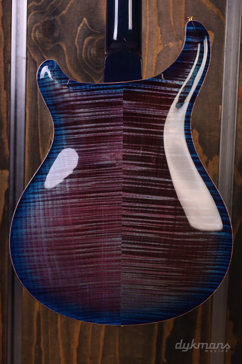 PRS Wood Library Hollowbody II Violet Blue Burst 10-Top