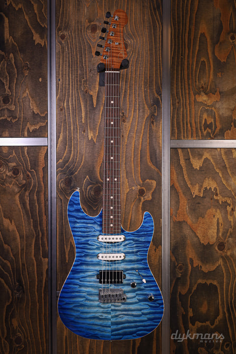 Patrick James Eggle 96 HSS Quilted Island Blue Burst