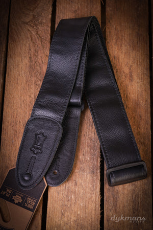 Levy's 5 cm Wide Garment Leather Guitar Strap Polypropylene Back - Black