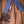 Levy's 5 cm Jean Strap Suede Back, Leather End - Blue