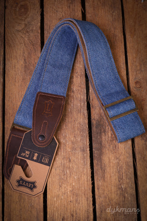 Levy's 5 cm Jean Strap Suede Back, Leather End - Blue