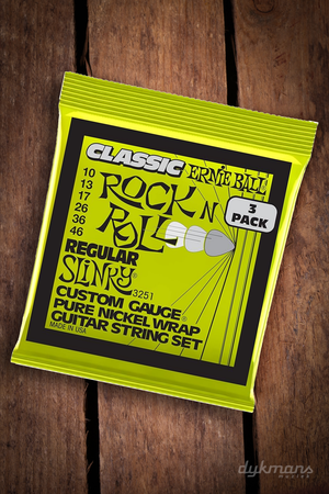 Ernie Ball Rock n Roll regular Slinky 3 pack '10.