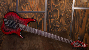 Dingwall Custom Shop Z3X-5 Buckeye Burl Black to Pink Reverse Burst