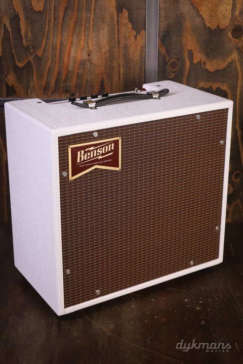 Benson Nathan Junior Combo White Tolex, Oxblood Grille