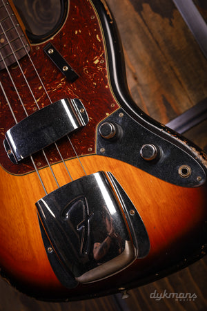 Fender Custom Shop 1961 Jazz Bass Heavy Relic 3-Color Sunburst