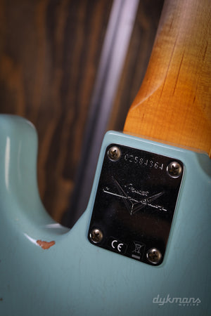 Fender Custom Shop 1961 Jazz Bass Heavy Relic Faded Aged Daphne Blue