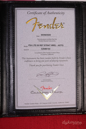 Fender Custom Shop 1959 Stratocaster Aged Ocean Turquoise PRE-ORDER!