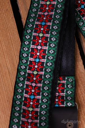 Holy Cow Real Vintage 60s Red Flower on Green