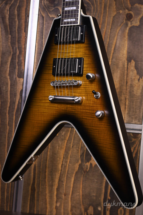 Epiphone Flying V Prophecy Yellow Tiger Aged Gloss