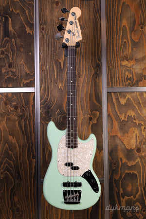 Fender American Performer Mustang Bass Satin Surf Green