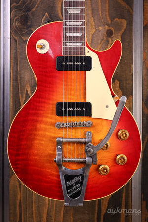 Gibson Custom '59 Les Paul Standard P-90s Wide Tomato Burst Bigsby Ultra Light Aged