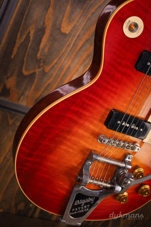 Gibson Custom '59 Les Paul Standard P-90s Wide Tomato Burst Bigsby Ultra Light Aged