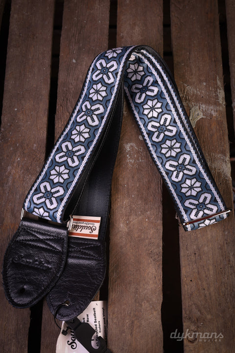 Souldier Guitar Strap Greenwich Pelham Blue White Black