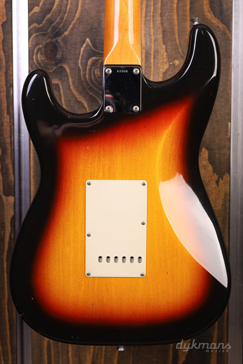 Del-Tone 60's S-Style 3-Tone Sunburst