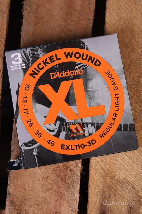 D'addario Nickel Wound 3-Pack 10-46