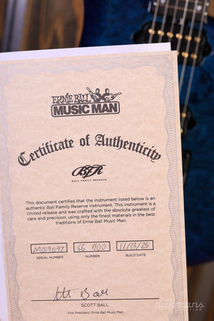 Music Man BFR Majesty 6 Limited Edition Blue Ink