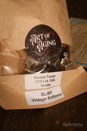 Kluson 3+3 Gibson-style Aged Limited Edition VTR Tuners, Single Line/Single Ring, Nickel