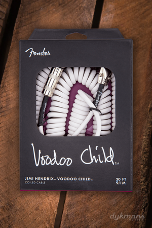 Fender Jimi Hendrix Voodoo Child Coiled Cable 9.1 m White